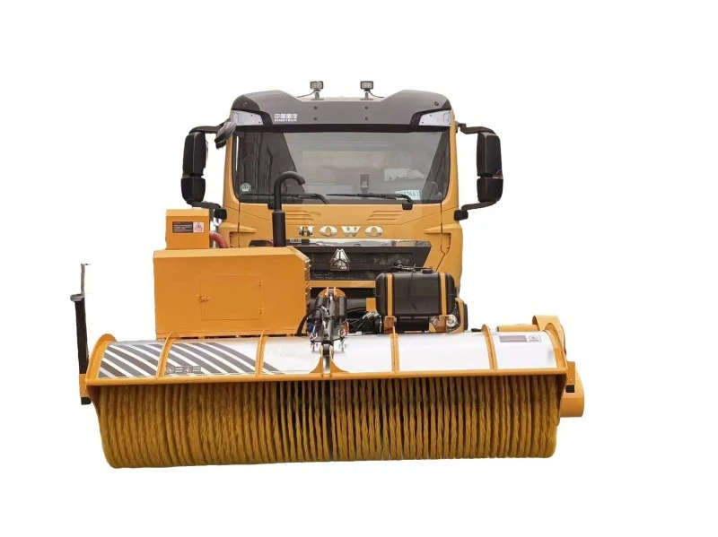 Large Vehicle Mounted Rotary Snow Brush side view